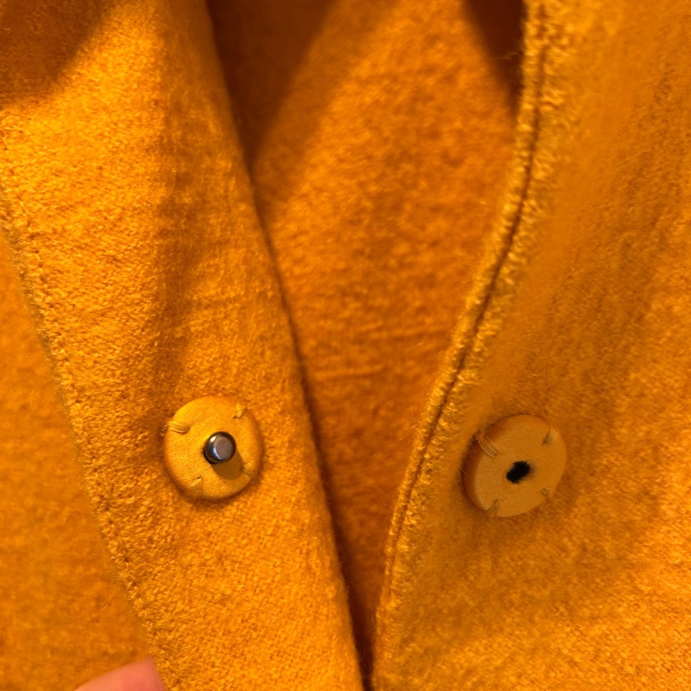 Jacket, Cape, Lightweight, Yellow, Wool, - image 4